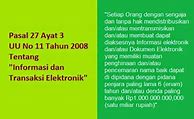 Pasal 28 Ayat 2 Uu No 11 Tahun 2008